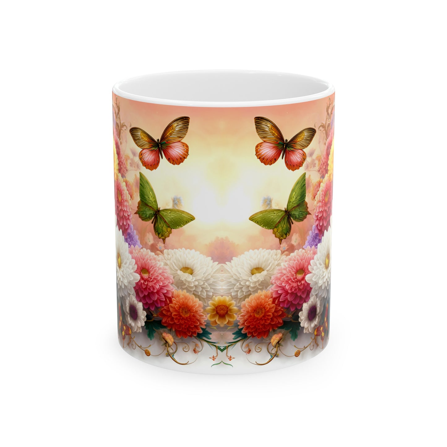 Birth Flower Mug, November - Chrysanthemum, Loyalty and Honesty