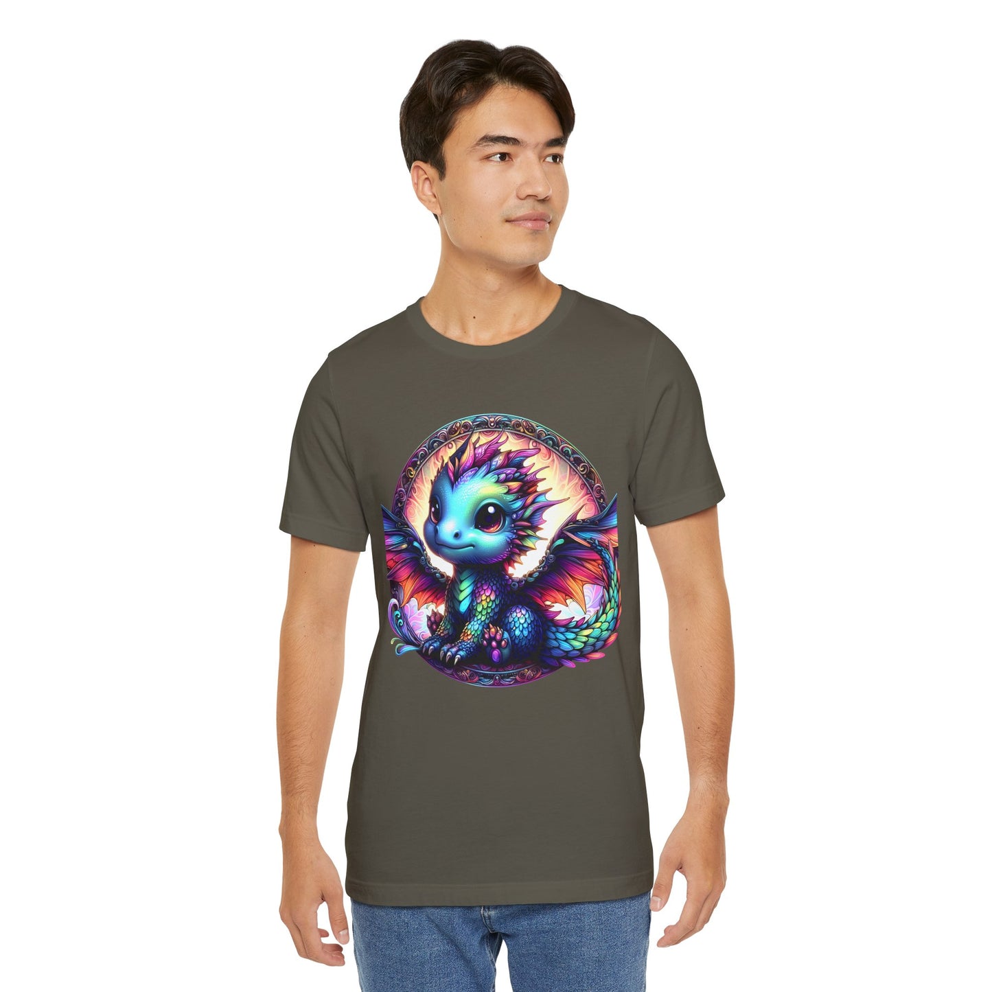 Baby Dragon T-Shirt - Whimsical Creature Art Tee, Unisex, Soft Cotton - Perfect for Fantasy and Dragon Enthusiasts