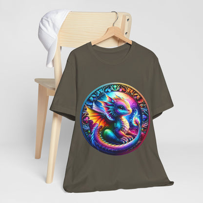 Baby Dragon T-Shirt - Whimsical Creature Art Tee, Unisex, Soft Cotton - Perfect for Fantasy and Dragon Enthusiasts