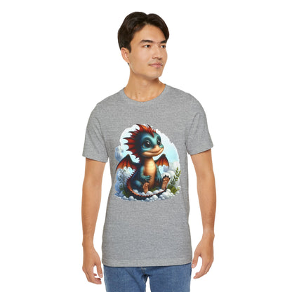 Baby Dragon T-Shirt - Whimsical Creature Art Tee, Unisex, Soft Cotton - Perfect for Fantasy and Dragon Enthusiasts