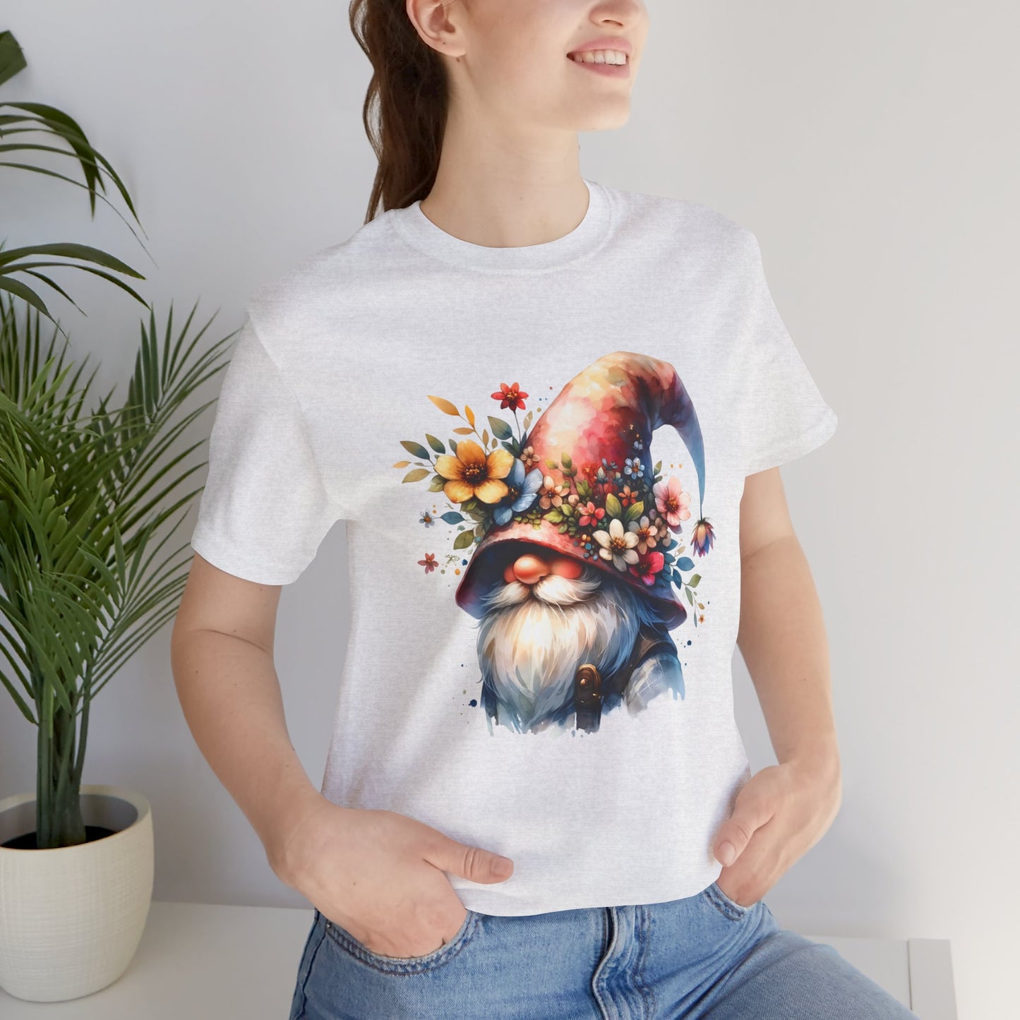 Gnome T-Shirt - Mystical Forest Dweller Art Tee, Unisex, Soft Cotton - Perfect for Garden and Fantasy Fans