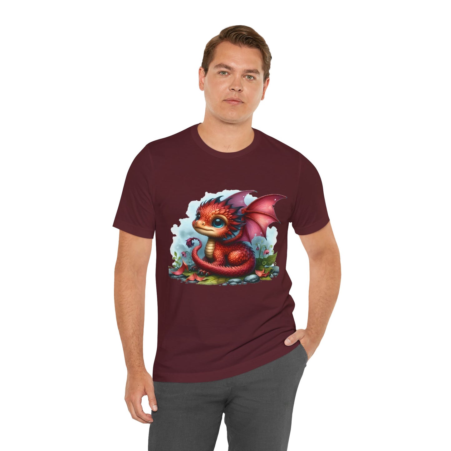 Baby Dragon T-Shirt - Whimsical Creature Art Tee, Unisex, Soft Cotton - Perfect for Fantasy and Dragon Enthusiasts