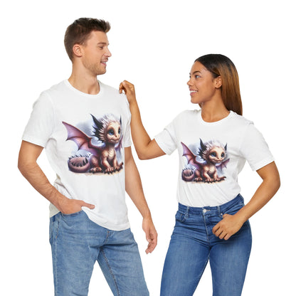 Baby Dragon T-Shirt - Whimsical Creature Art Tee, Unisex, Soft Cotton - Perfect for Fantasy and Dragon Enthusiasts