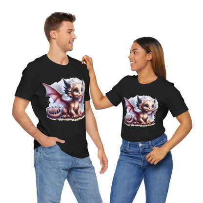 Baby Dragon T-Shirt - Whimsical Creature Art Tee, Unisex, Soft Cotton - Perfect for Fantasy and Dragon Enthusiasts