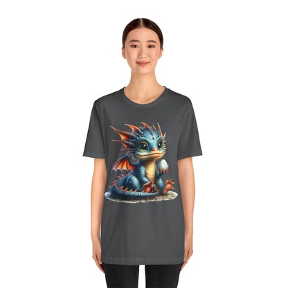 Baby Dragon T-Shirt - Whimsical Creature Art Tee, Unisex, Soft Cotton - Perfect for Fantasy and Dragon Enthusiasts