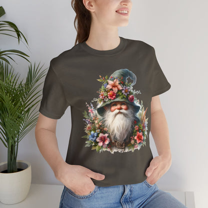 Gnome T-Shirt - Mystical Forest Dweller Art Tee, Unisex, Soft Cotton - Perfect for Garden and Fantasy Fans