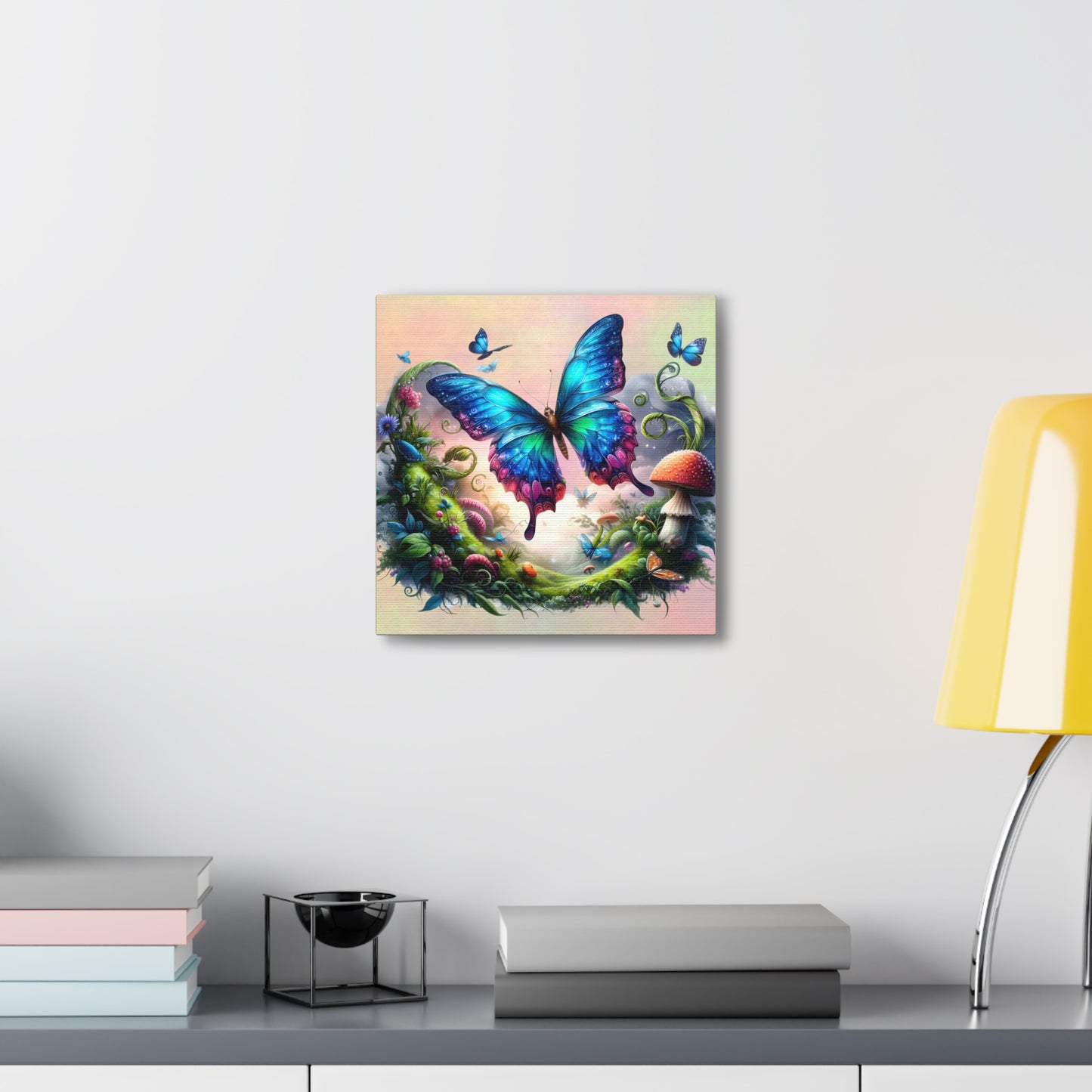 Butterfly Canvas Print - Ethereal Flight Art, Available in Multiple Sizes