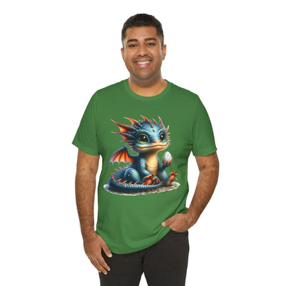 Baby Dragon T-Shirt - Whimsical Creature Art Tee, Unisex, Soft Cotton - Perfect for Fantasy and Dragon Enthusiasts