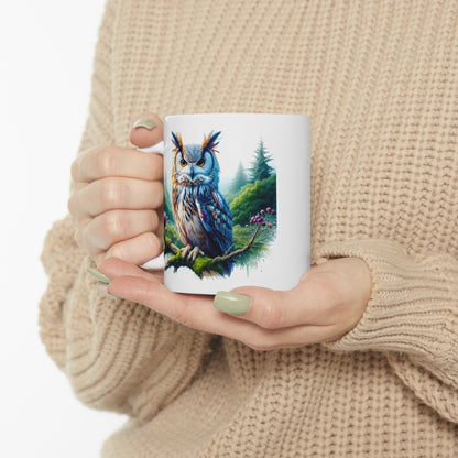 Mystical Owl Mug Collection - Magical Forest Owl Art, Multiple Sizes - Ideal Gift for Nature Enthusiasts