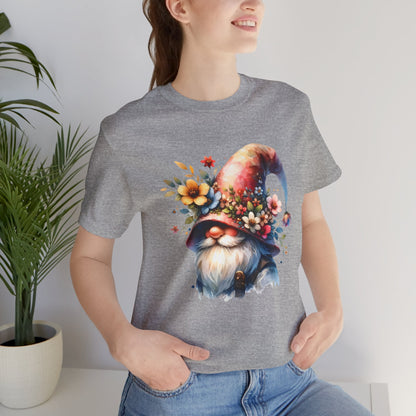 Gnome T-Shirt - Mystical Forest Dweller Art Tee, Unisex, Soft Cotton - Perfect for Garden and Fantasy Fans