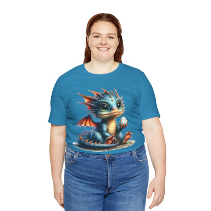 Baby Dragon T-Shirt - Whimsical Creature Art Tee, Unisex, Soft Cotton - Perfect for Fantasy and Dragon Enthusiasts