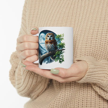 Mystical Owl Mug Collection - Magical Forest Owl Art, Multiple Sizes - Ideal Gift for Nature Enthusiasts