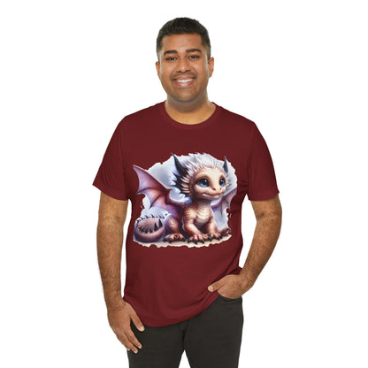 Baby Dragon T-Shirt - Whimsical Creature Art Tee, Unisex, Soft Cotton - Perfect for Fantasy and Dragon Enthusiasts