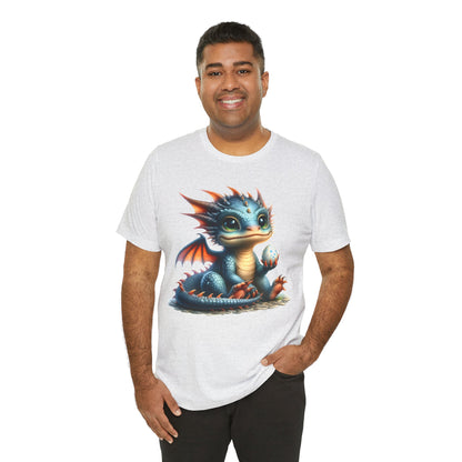 Baby Dragon T-Shirt - Whimsical Creature Art Tee, Unisex, Soft Cotton - Perfect for Fantasy and Dragon Enthusiasts