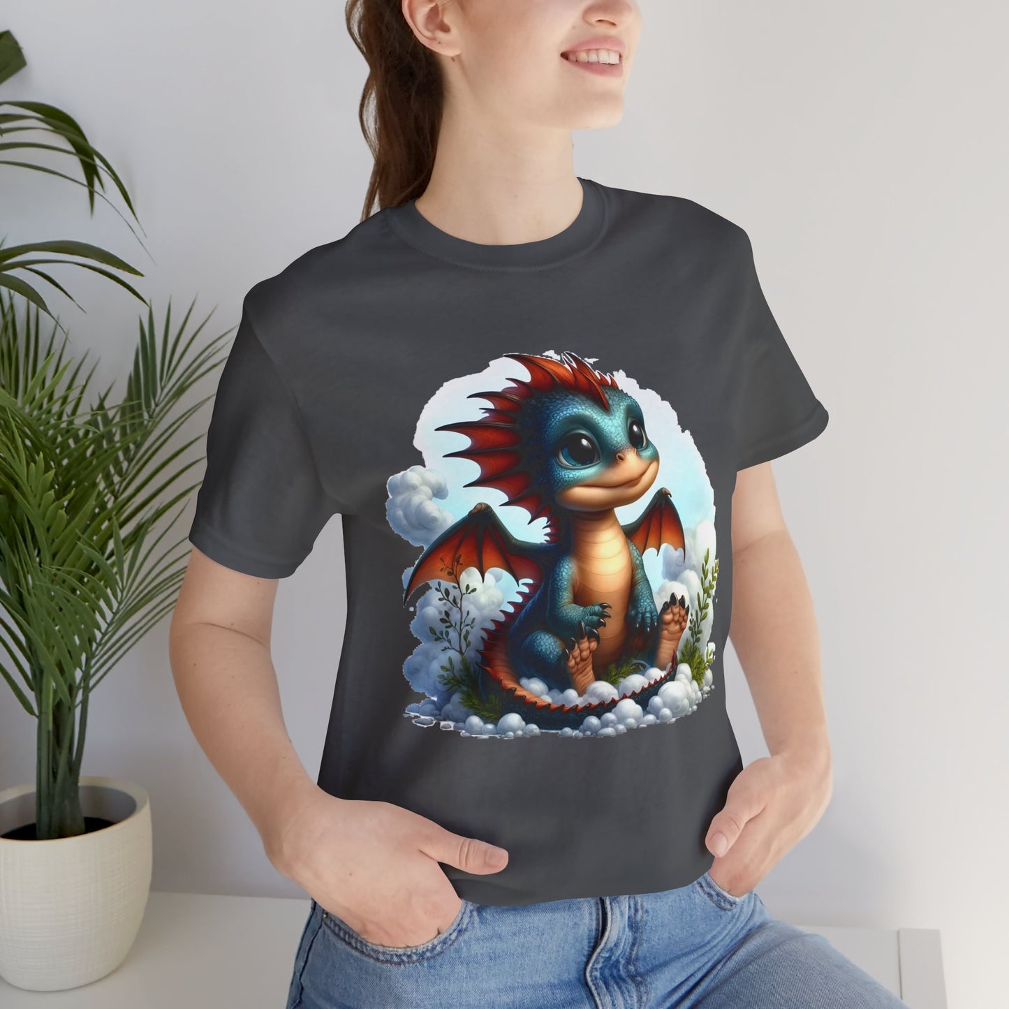 Baby Dragon T-Shirt - Whimsical Creature Art Tee, Unisex, Soft Cotton - Perfect for Fantasy and Dragon Enthusiasts