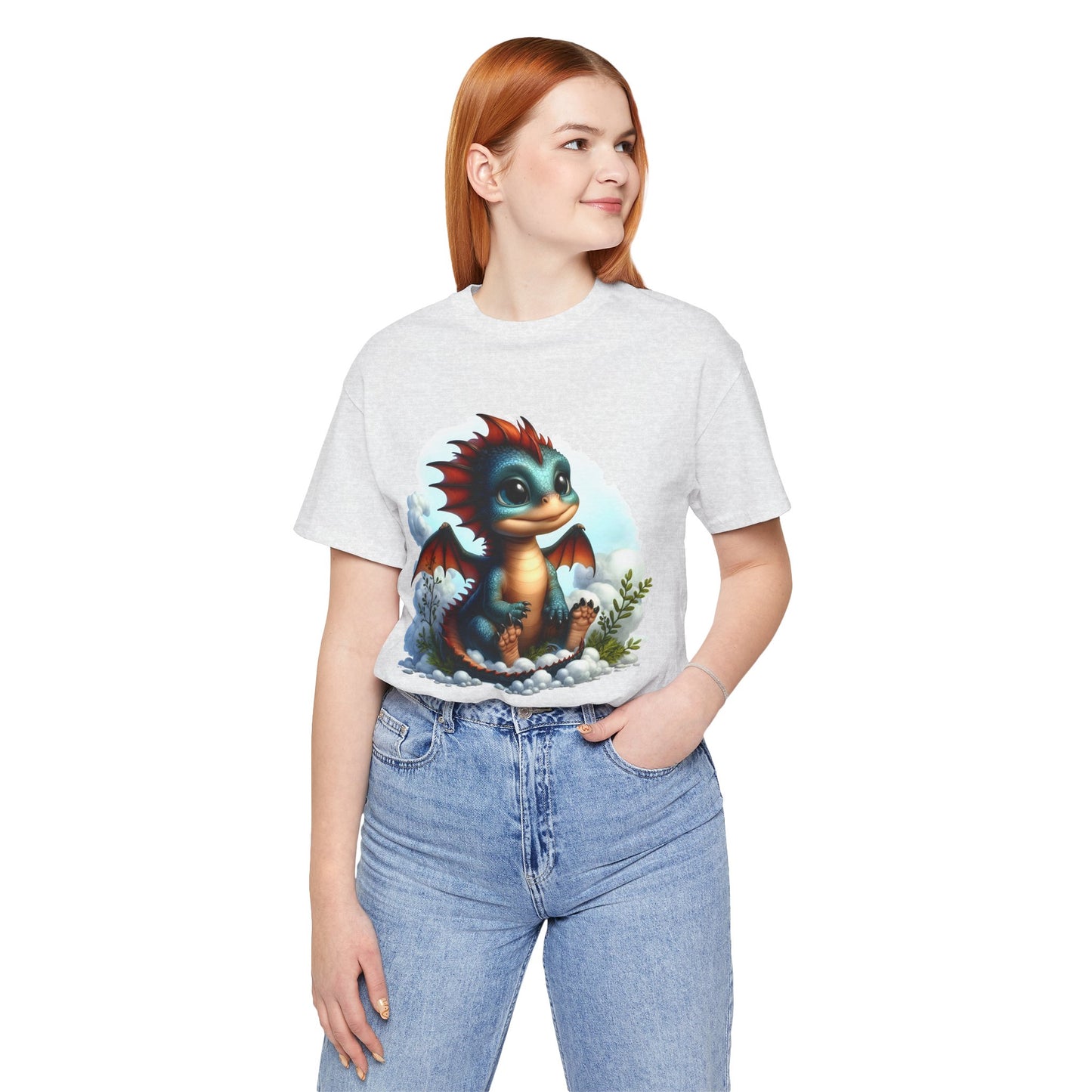 Baby Dragon T-Shirt - Whimsical Creature Art Tee, Unisex, Soft Cotton - Perfect for Fantasy and Dragon Enthusiasts