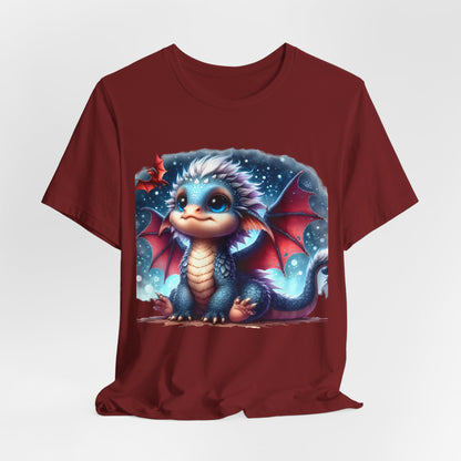 Baby Dragon T-Shirt - Whimsical Creature Art Tee, Unisex, Soft Cotton - Perfect for Fantasy and Dragon Enthusiasts