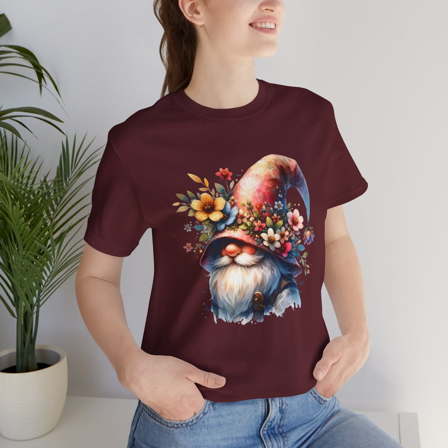 Gnome T-Shirt - Mystical Forest Dweller Art Tee, Unisex, Soft Cotton - Perfect for Garden and Fantasy Fans