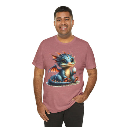 Baby Dragon T-Shirt - Whimsical Creature Art Tee, Unisex, Soft Cotton - Perfect for Fantasy and Dragon Enthusiasts