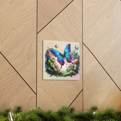 Butterfly Canvas Print - Ethereal Flight Art, Available in Multiple Sizes