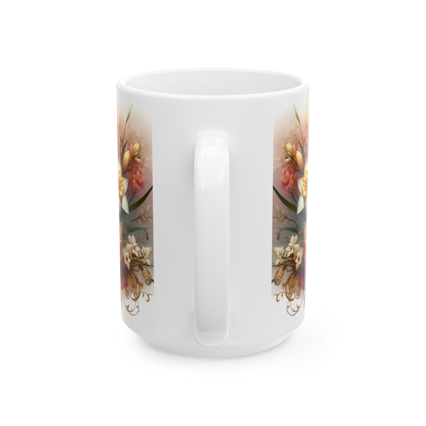 Birth Flower Mug, March - Jonquil, Warmth of Affection