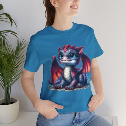 Baby Dragon T-Shirt - Whimsical Creature Art Tee, Unisex, Soft Cotton - Perfect for Fantasy and Dragon Enthusiasts