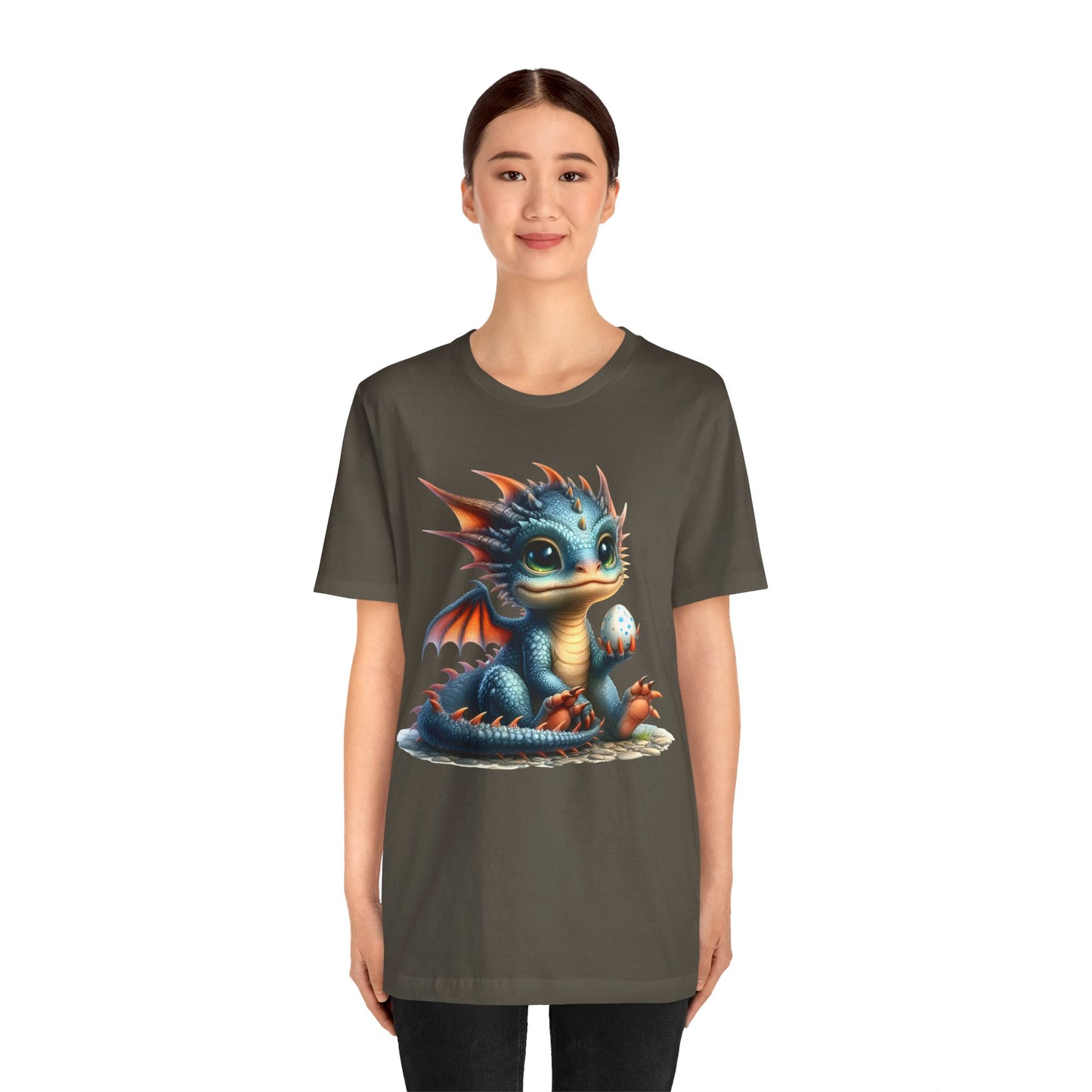 Baby Dragon T-Shirt - Whimsical Creature Art Tee, Unisex, Soft Cotton - Perfect for Fantasy and Dragon Enthusiasts