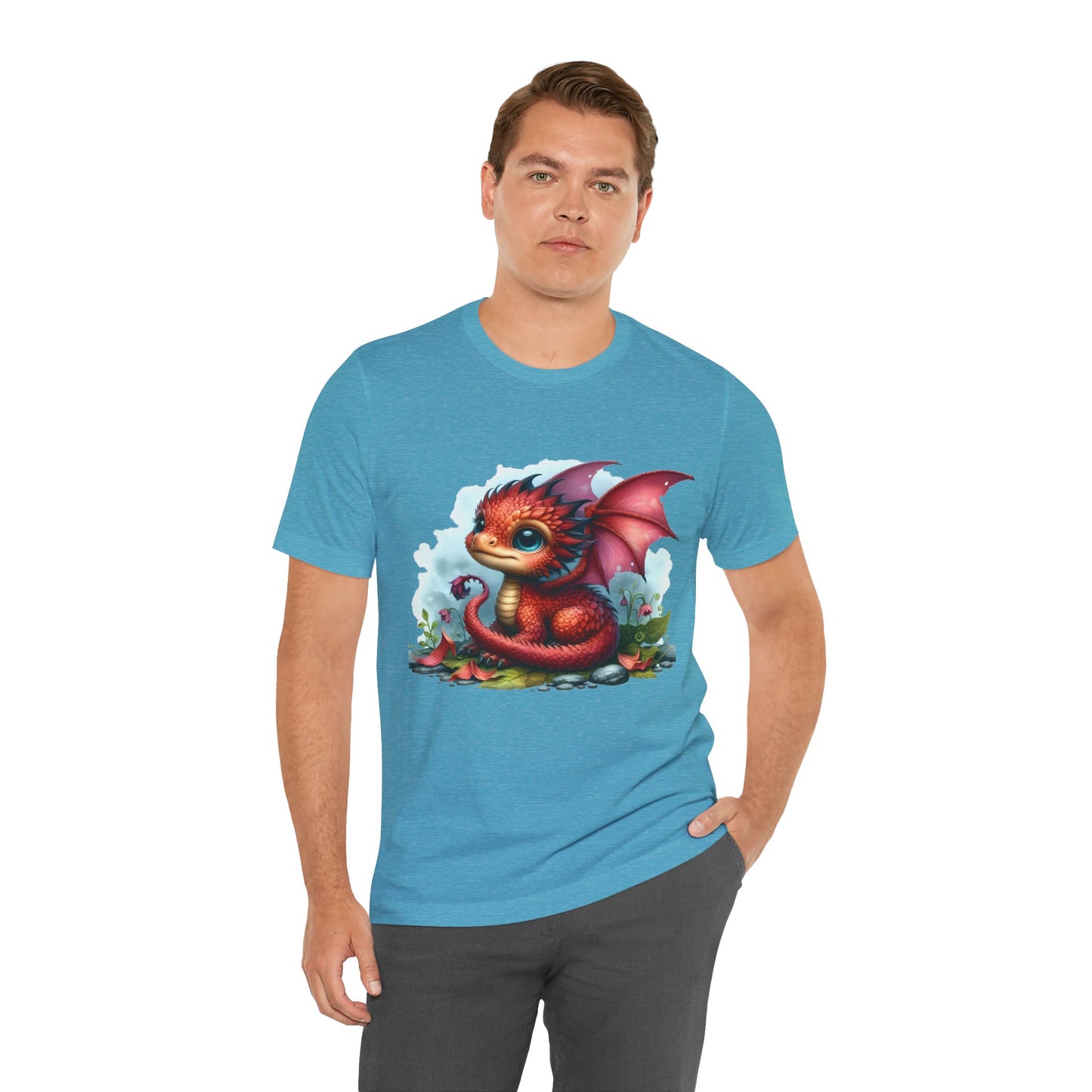 Baby Dragon T-Shirt - Whimsical Creature Art Tee, Unisex, Soft Cotton - Perfect for Fantasy and Dragon Enthusiasts