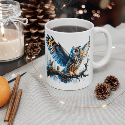 Mystical Owl Mug Collection - Magical Forest Owl Art, Multiple Sizes - Ideal Gift for Nature Enthusiasts