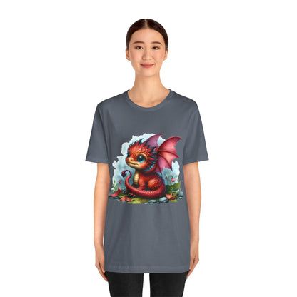 Baby Dragon T-Shirt - Whimsical Creature Art Tee, Unisex, Soft Cotton - Perfect for Fantasy and Dragon Enthusiasts