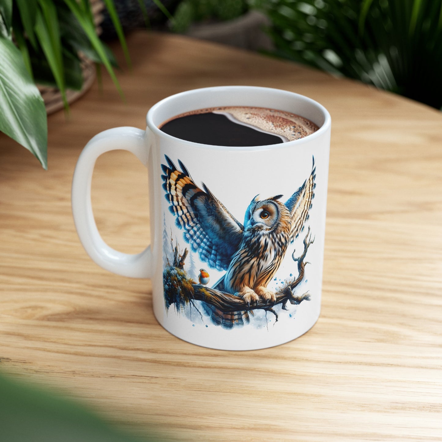 Mystical Owl Mug Collection - Magical Forest Owl Art, Multiple Sizes - Ideal Gift for Nature Enthusiasts