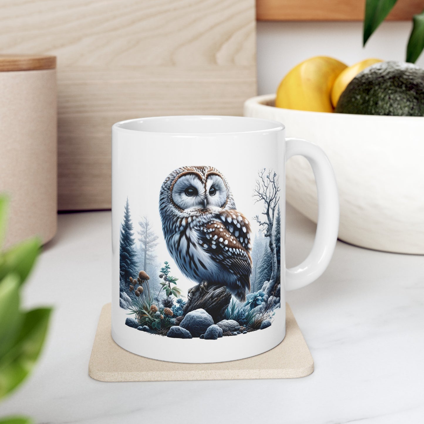 Mystical Owl Mug Collection - Magical Forest Owl Art, Multiple Sizes - Ideal Gift for Nature Enthusiasts