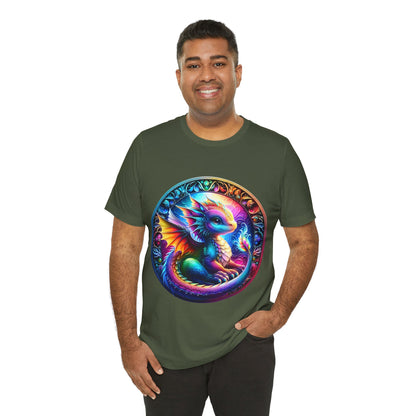 Baby Dragon T-Shirt - Whimsical Creature Art Tee, Unisex, Soft Cotton - Perfect for Fantasy and Dragon Enthusiasts