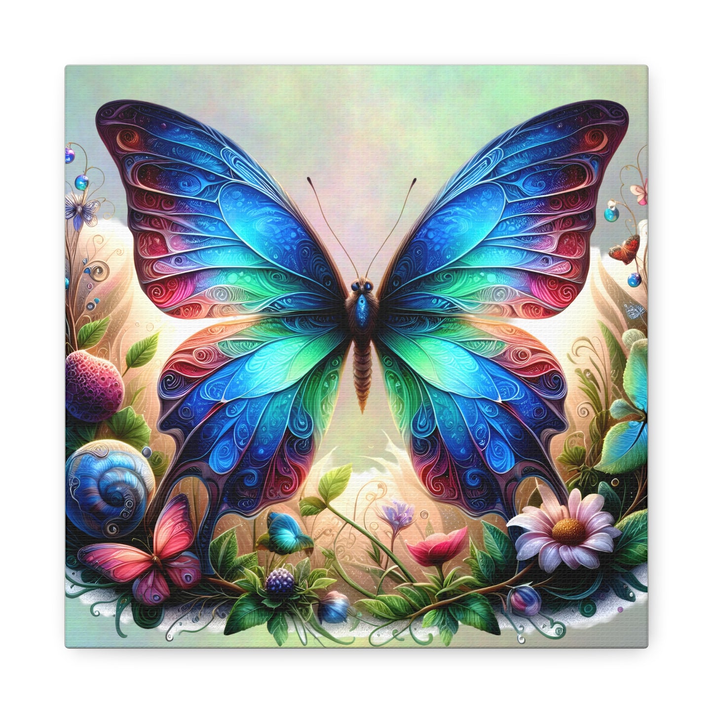 Butterfly Canvas Print - Ethereal Flight Art, Available in Multiple Sizes