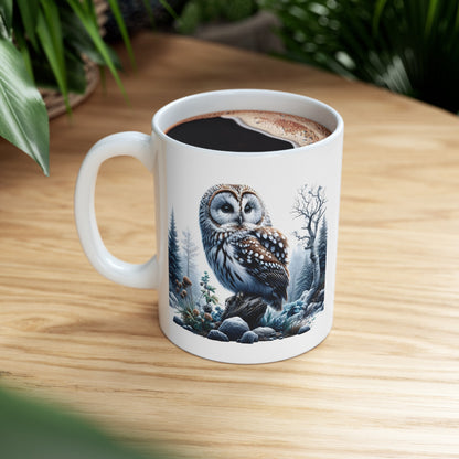 Mystical Owl Mug Collection - Magical Forest Owl Art, Multiple Sizes - Ideal Gift for Nature Enthusiasts