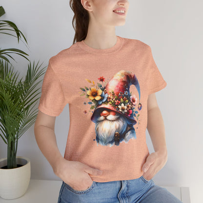 Gnome T-Shirt - Mystical Forest Dweller Art Tee, Unisex, Soft Cotton - Perfect for Garden and Fantasy Fans