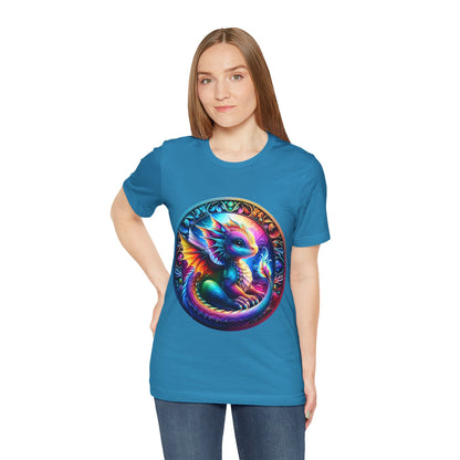 Baby Dragon T-Shirt - Whimsical Creature Art Tee, Unisex, Soft Cotton - Perfect for Fantasy and Dragon Enthusiasts