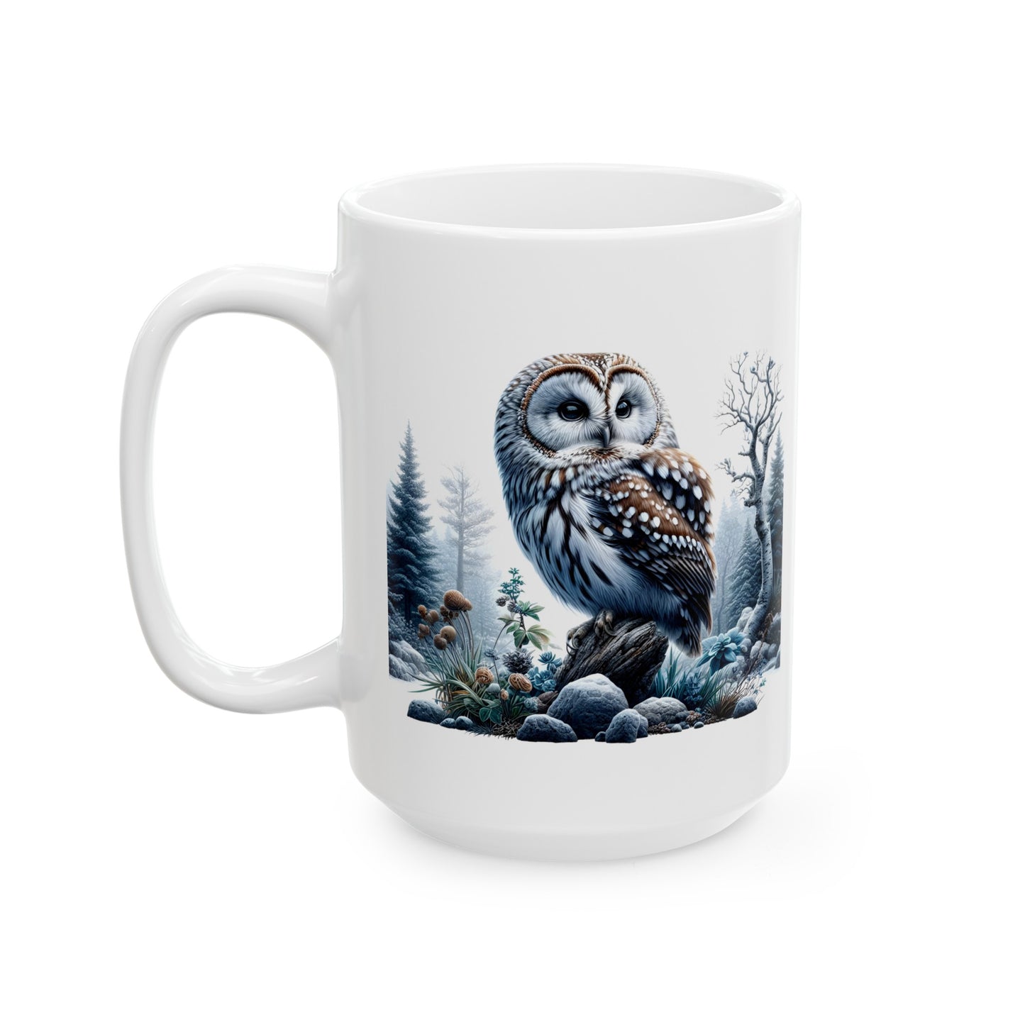 Mystical Owl Mug Collection - Magical Forest Owl Art, Multiple Sizes - Ideal Gift for Nature Enthusiasts