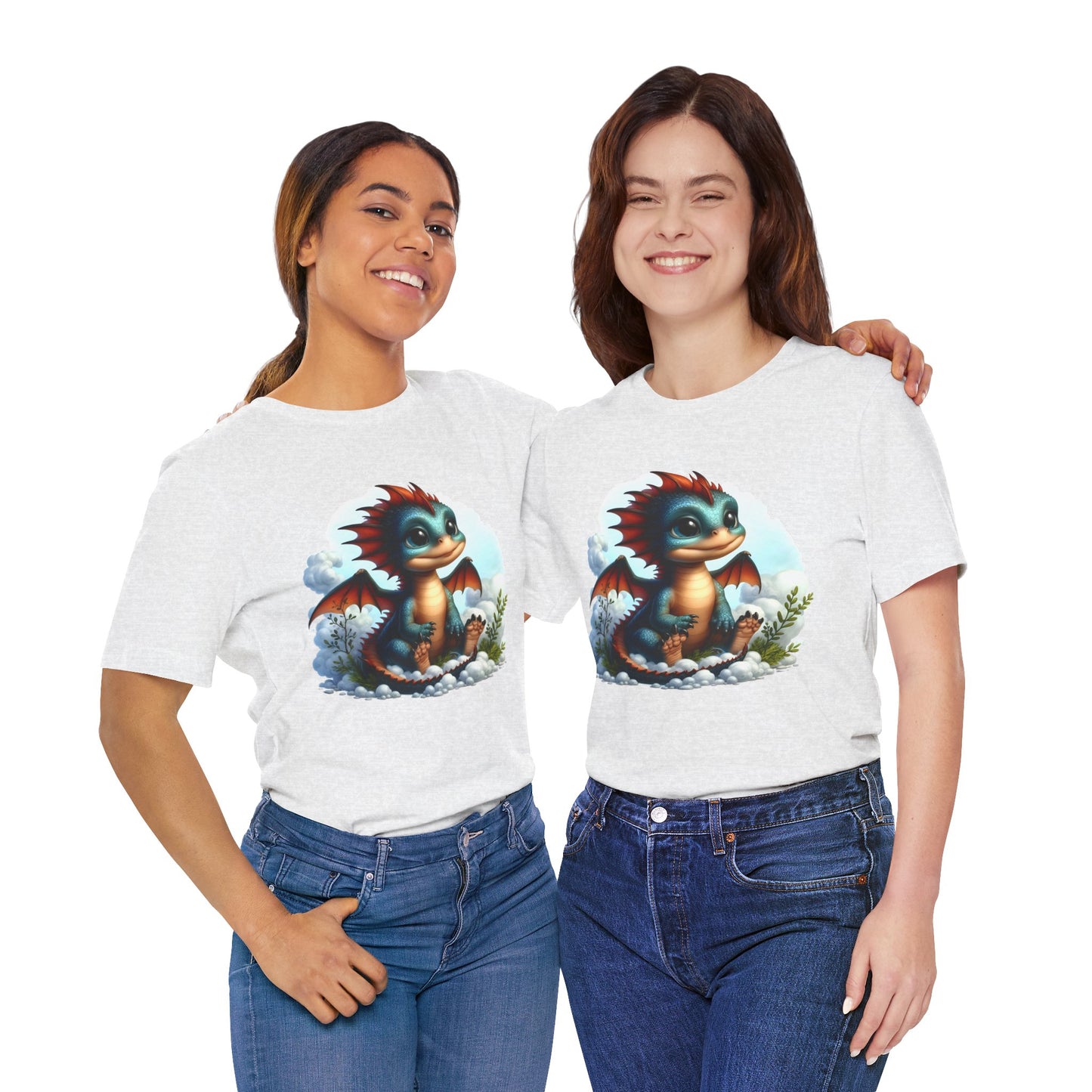 Baby Dragon T-Shirt - Whimsical Creature Art Tee, Unisex, Soft Cotton - Perfect for Fantasy and Dragon Enthusiasts