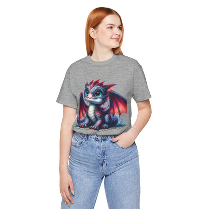 Baby Dragon T-Shirt - Whimsical Creature Art Tee, Unisex, Soft Cotton - Perfect for Fantasy and Dragon Enthusiasts