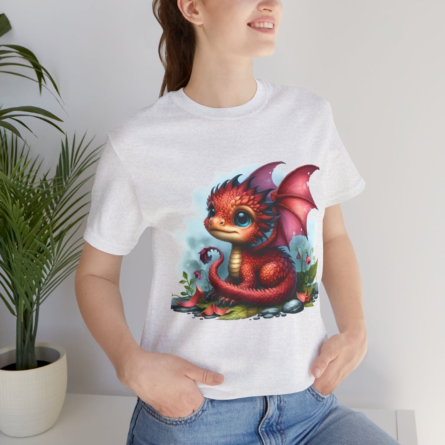 Baby Dragon T-Shirt - Whimsical Creature Art Tee, Unisex, Soft Cotton - Perfect for Fantasy and Dragon Enthusiasts