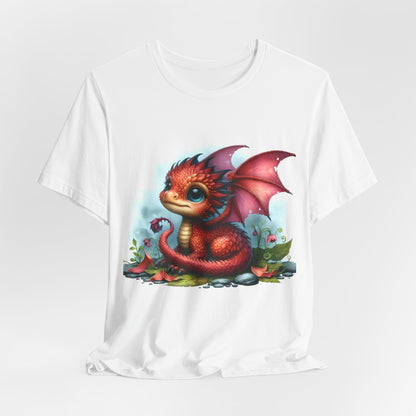 Baby Dragon T-Shirt - Whimsical Creature Art Tee, Unisex, Soft Cotton - Perfect for Fantasy and Dragon Enthusiasts