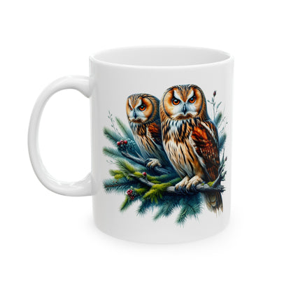 Mystical Owl Mug Collection - Magical Forest Owl Art, Multiple Sizes - Ideal Gift for Nature Enthusiasts