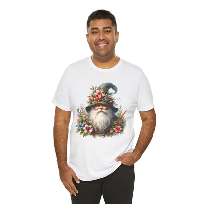 Gnome T-Shirt - Mystical Forest Dweller Art Tee, Unisex, Soft Cotton - Perfect for Garden and Fantasy Fans