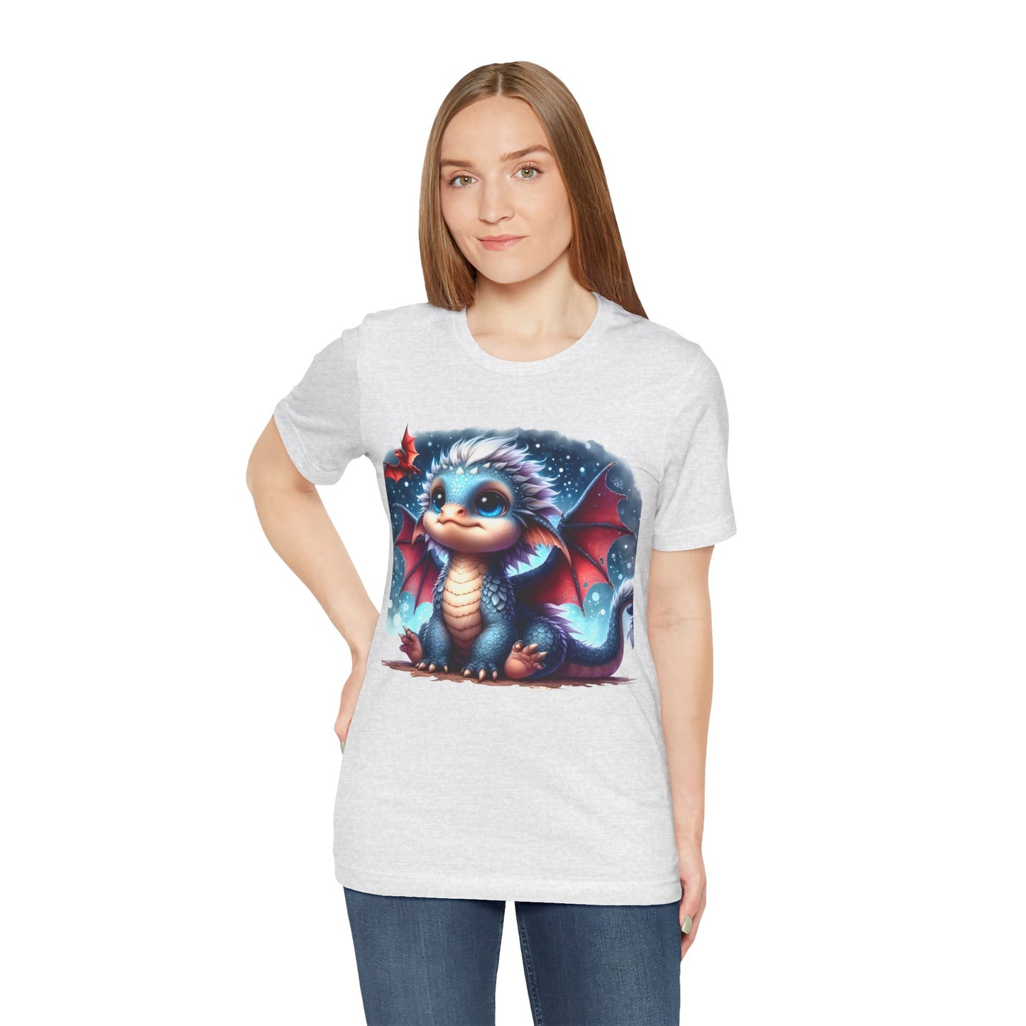 Baby Dragon T-Shirt - Whimsical Creature Art Tee, Unisex, Soft Cotton - Perfect for Fantasy and Dragon Enthusiasts