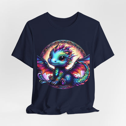 Baby Dragon T-Shirt - Whimsical Creature Art Tee, Unisex, Soft Cotton - Perfect for Fantasy and Dragon Enthusiasts