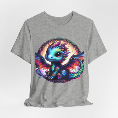 Baby Dragon T-Shirt - Whimsical Creature Art Tee, Unisex, Soft Cotton - Perfect for Fantasy and Dragon Enthusiasts