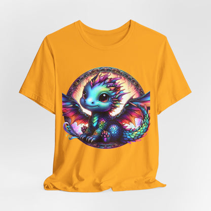 Baby Dragon T-Shirt - Whimsical Creature Art Tee, Unisex, Soft Cotton - Perfect for Fantasy and Dragon Enthusiasts