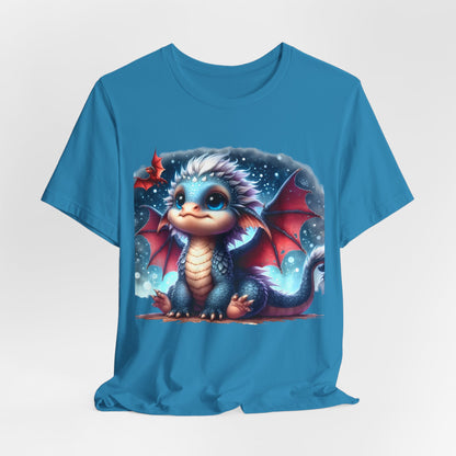 Baby Dragon T-Shirt - Whimsical Creature Art Tee, Unisex, Soft Cotton - Perfect for Fantasy and Dragon Enthusiasts