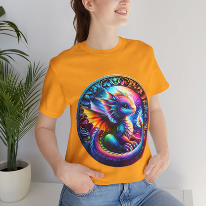 Baby Dragon T-Shirt - Whimsical Creature Art Tee, Unisex, Soft Cotton - Perfect for Fantasy and Dragon Enthusiasts